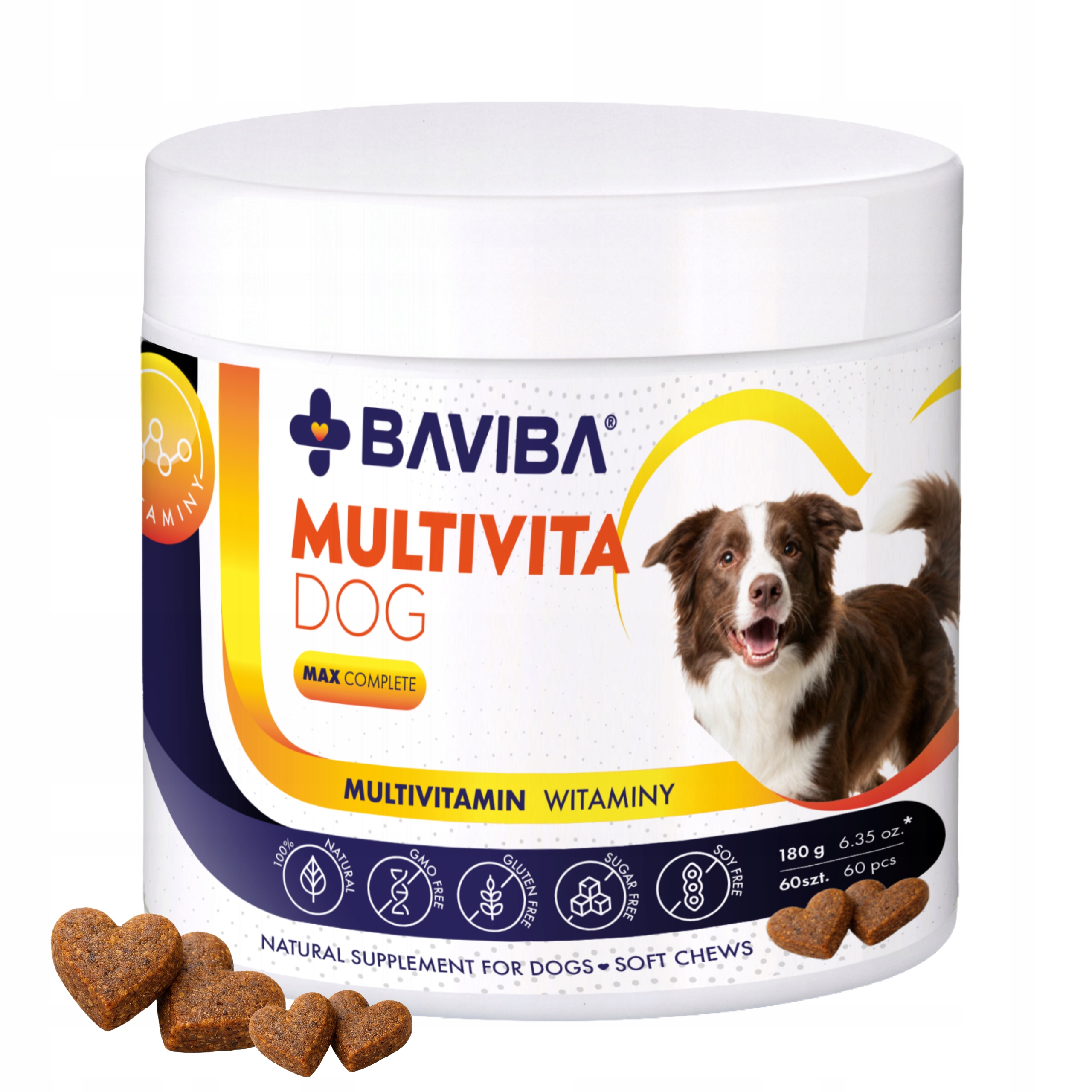 Baviba Suplementy Witaminy Multivita Dog Max Complete Witalność Psa 60szt