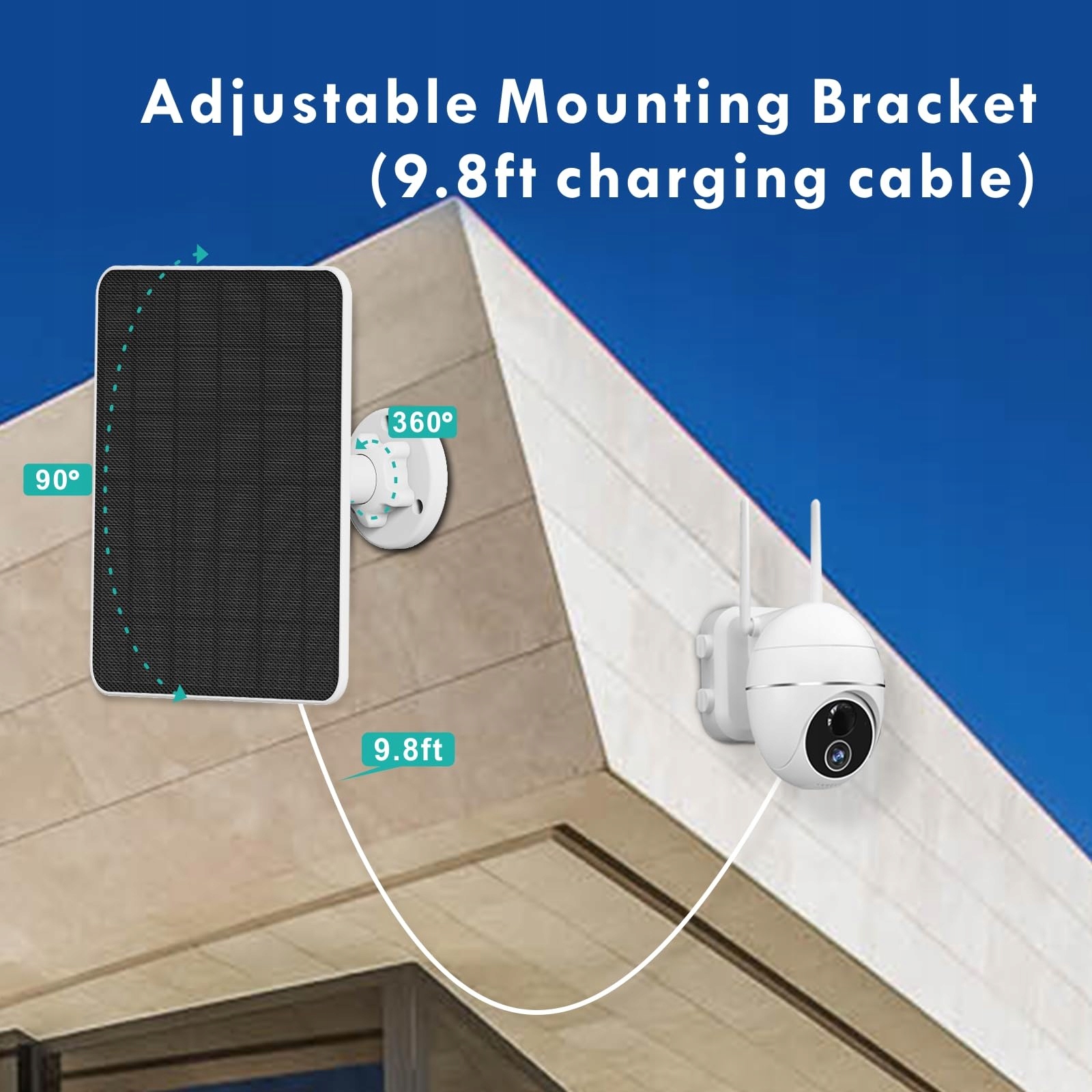 SOLARPANEL Do Kamer Zewnętrznych 6W USB Kompatybilny Z DC 5V — miniatura 5