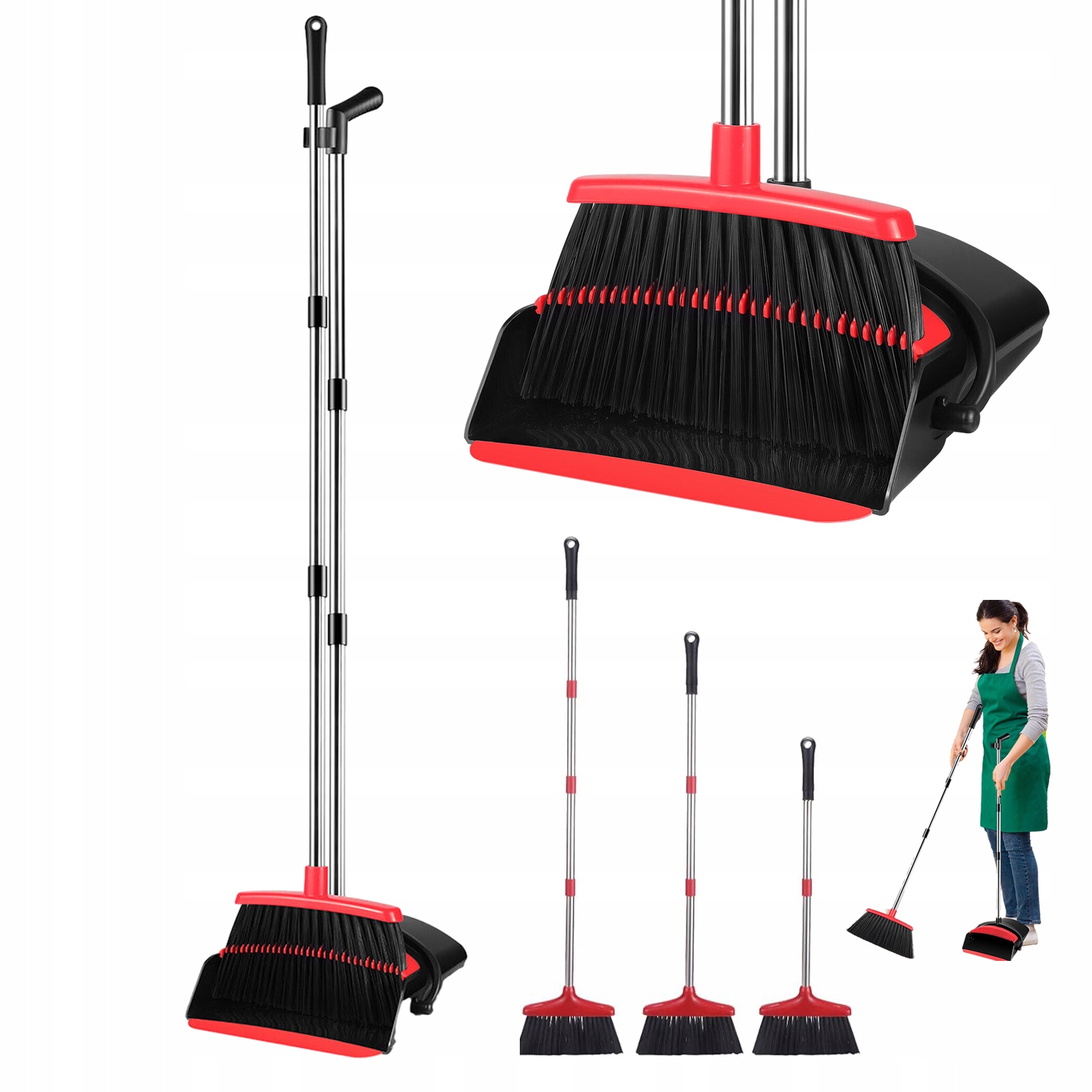 Levně Sada Na Úklid Lopatka Smetáček Praktická, Nastavitelná A Skládací
