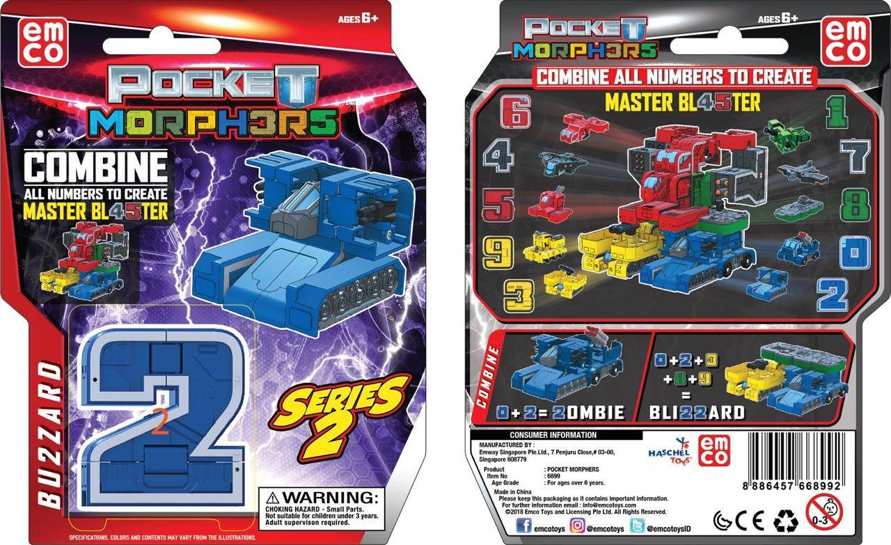 

Pocket Morphers III Figurka 2 BU2ZARD robot