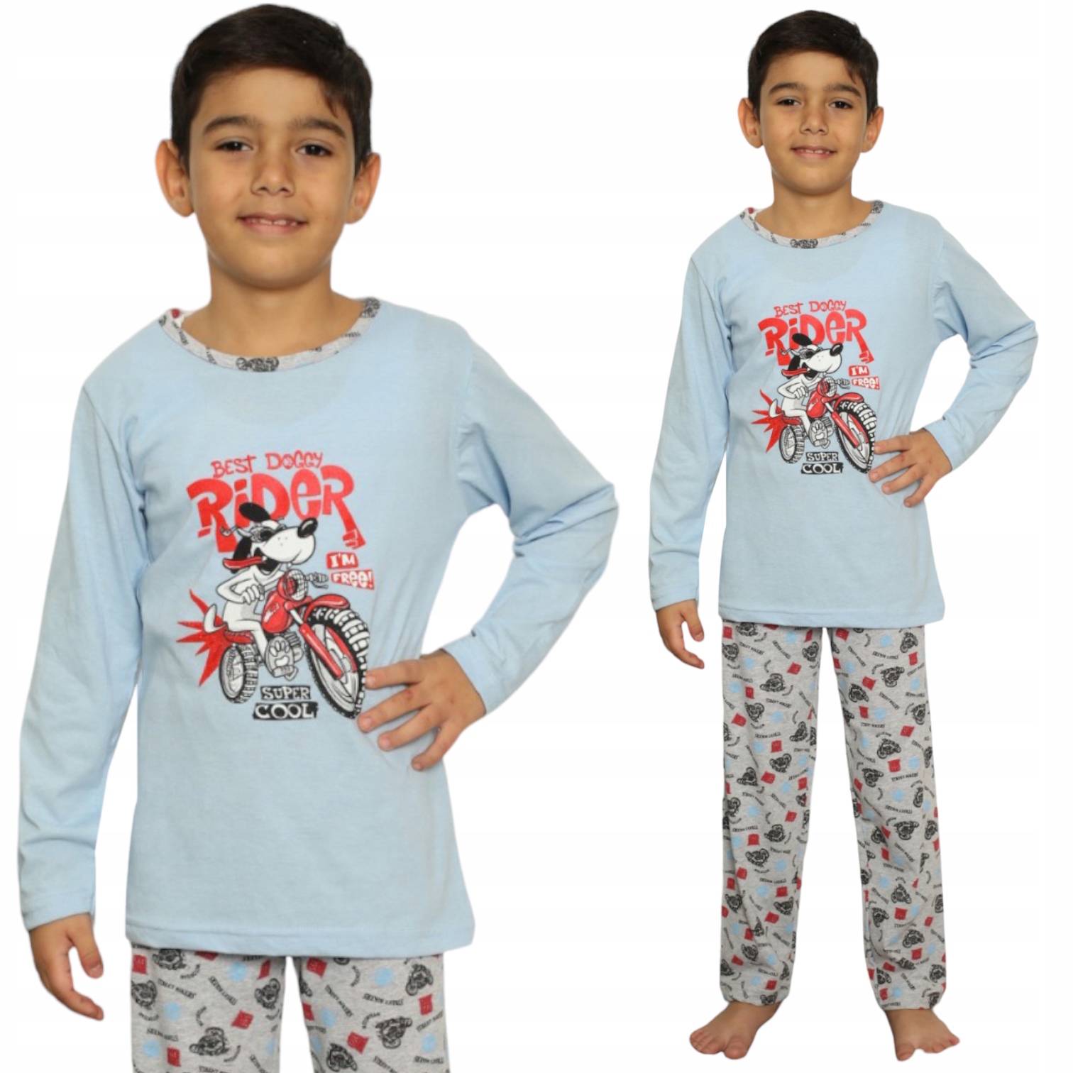 PIŻAMA CHŁOPIĘCA DZIECIĘCA/MŁODZIEŻOWA/BAWEŁNA