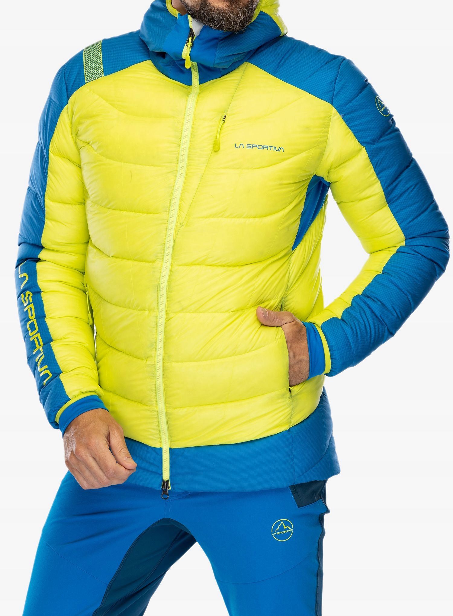 Péřová bunda La Sportiva Dolent Down Jkt lime punch/electric blue S