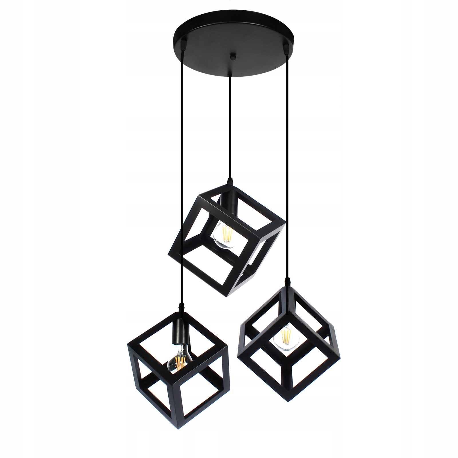 

Lampa Loft wisząca sufitowa Sweden E27 okrągła
