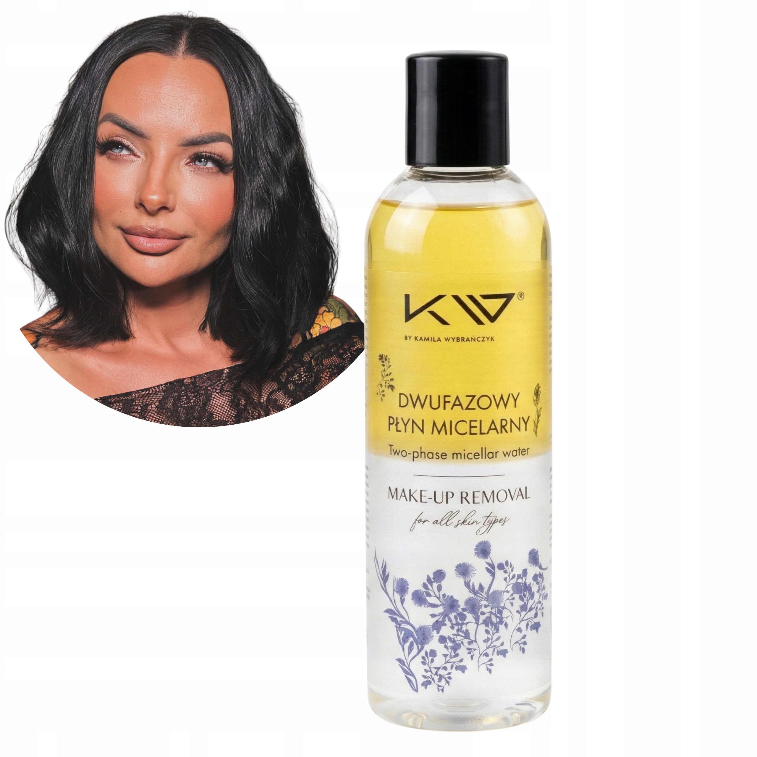 Dvoufázový odličovač micelární vody na obličej 200 Ml od firmy Kamila Wybrańczyk