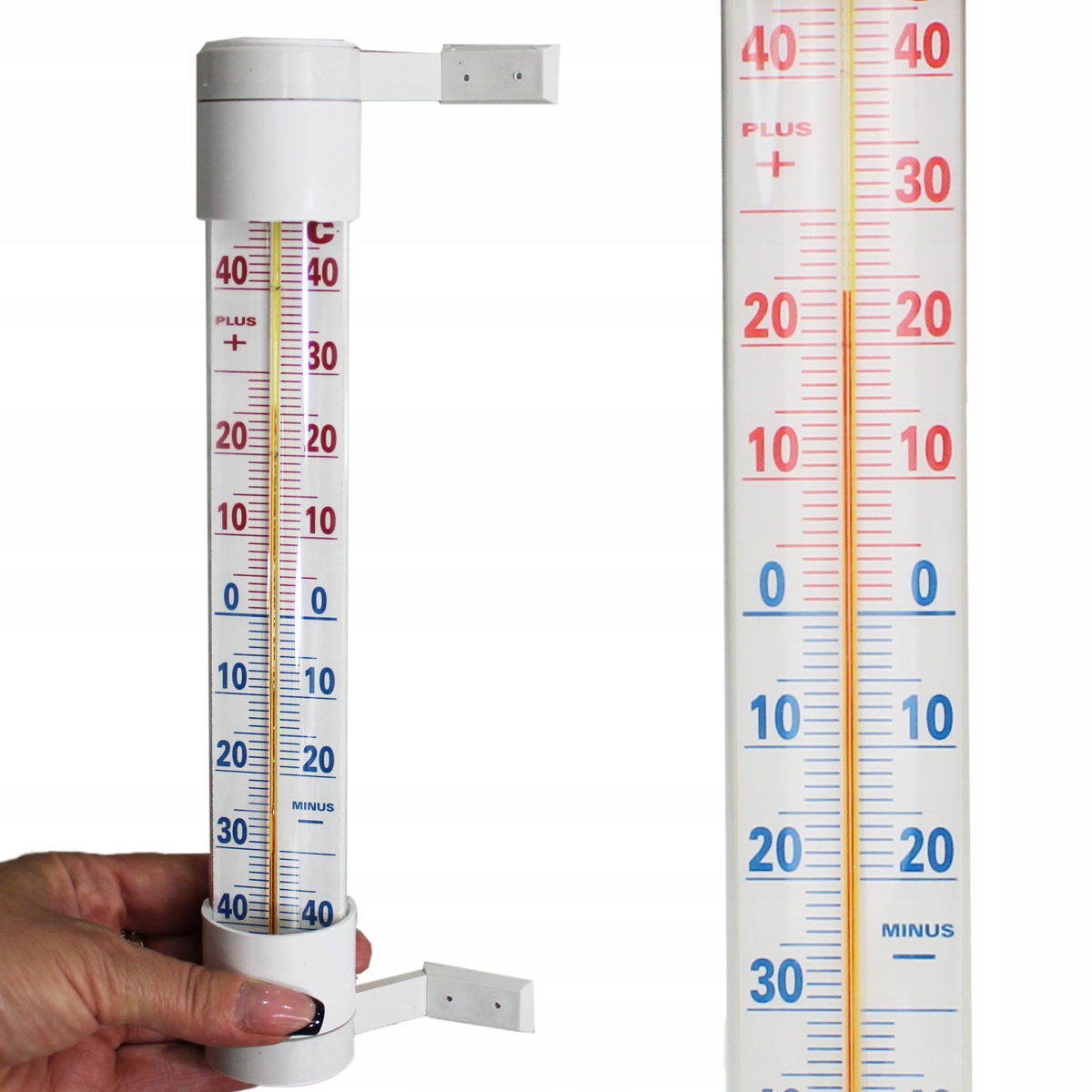 TERMOMETR ZEWNĘTRZNY OKIENNY ŚCIENNY DUŻY XXL WEWNĘTRZNY