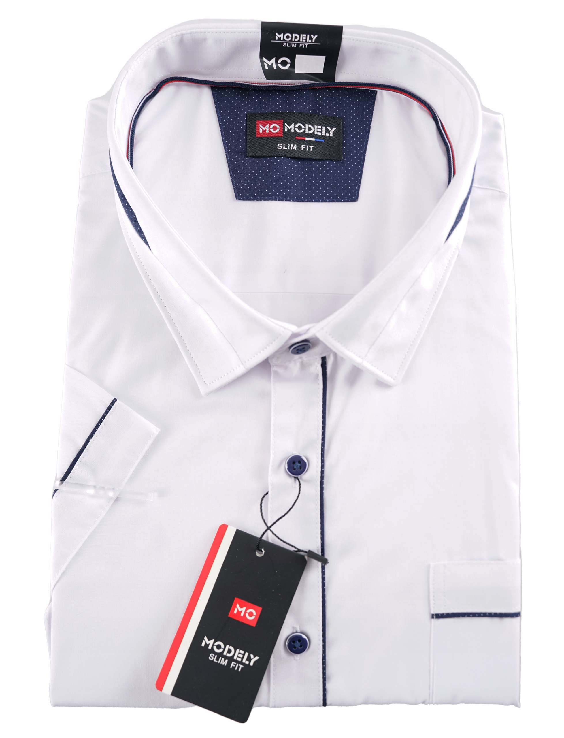 

Koszula Męska Wizytowa Biała Casual Duża 6XL 50/51