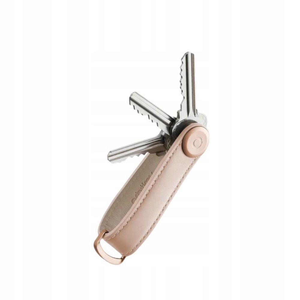 Kožený organizér Pouzdro na klíče Orbitkey Blush with Blush Stitching