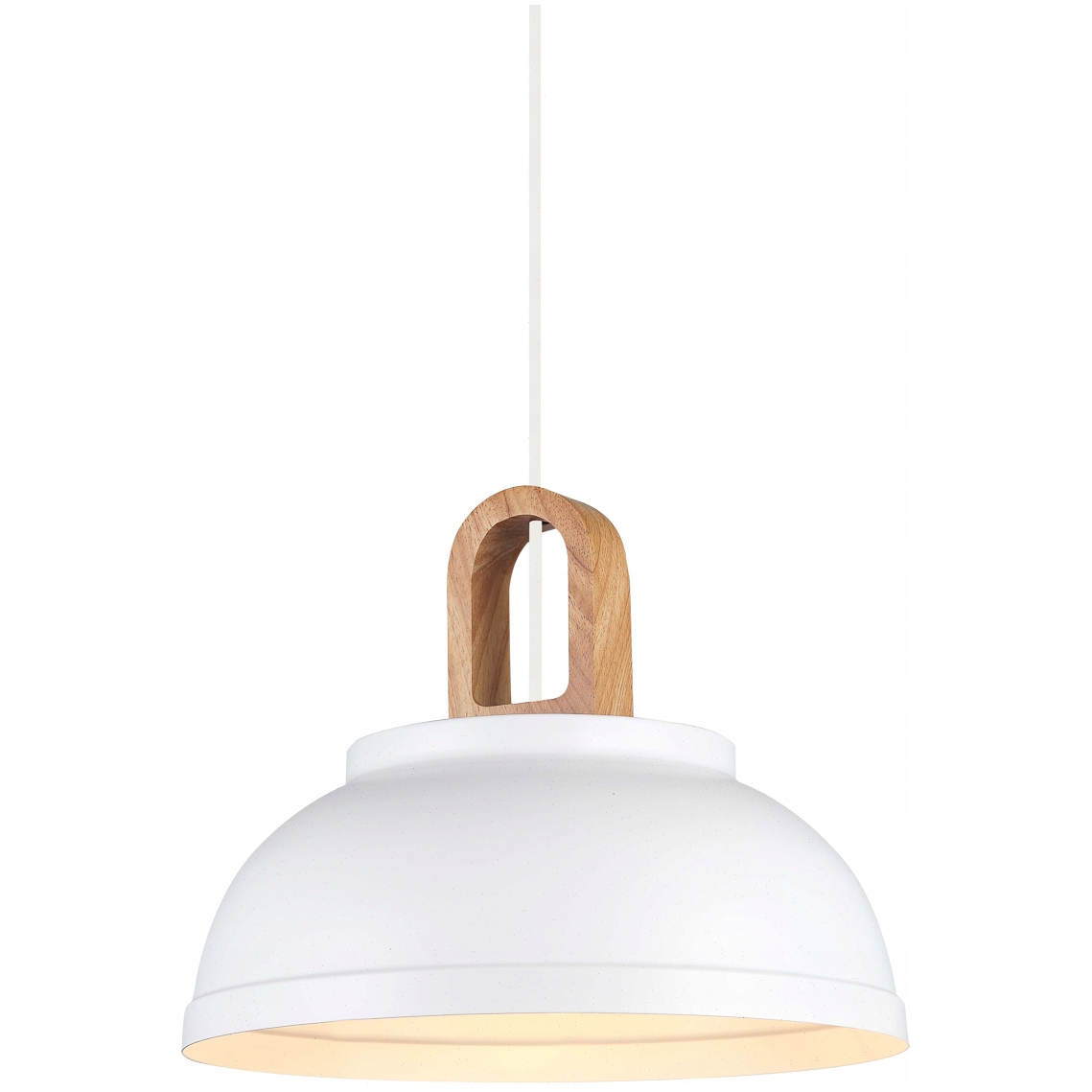LAMPA WISZĄCA 30CM DANITO Z DREWNEM NATURAL ITALUX
