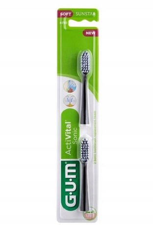 

Gum Sunstar Wymienne końcówki ActiVital Czarne 2x