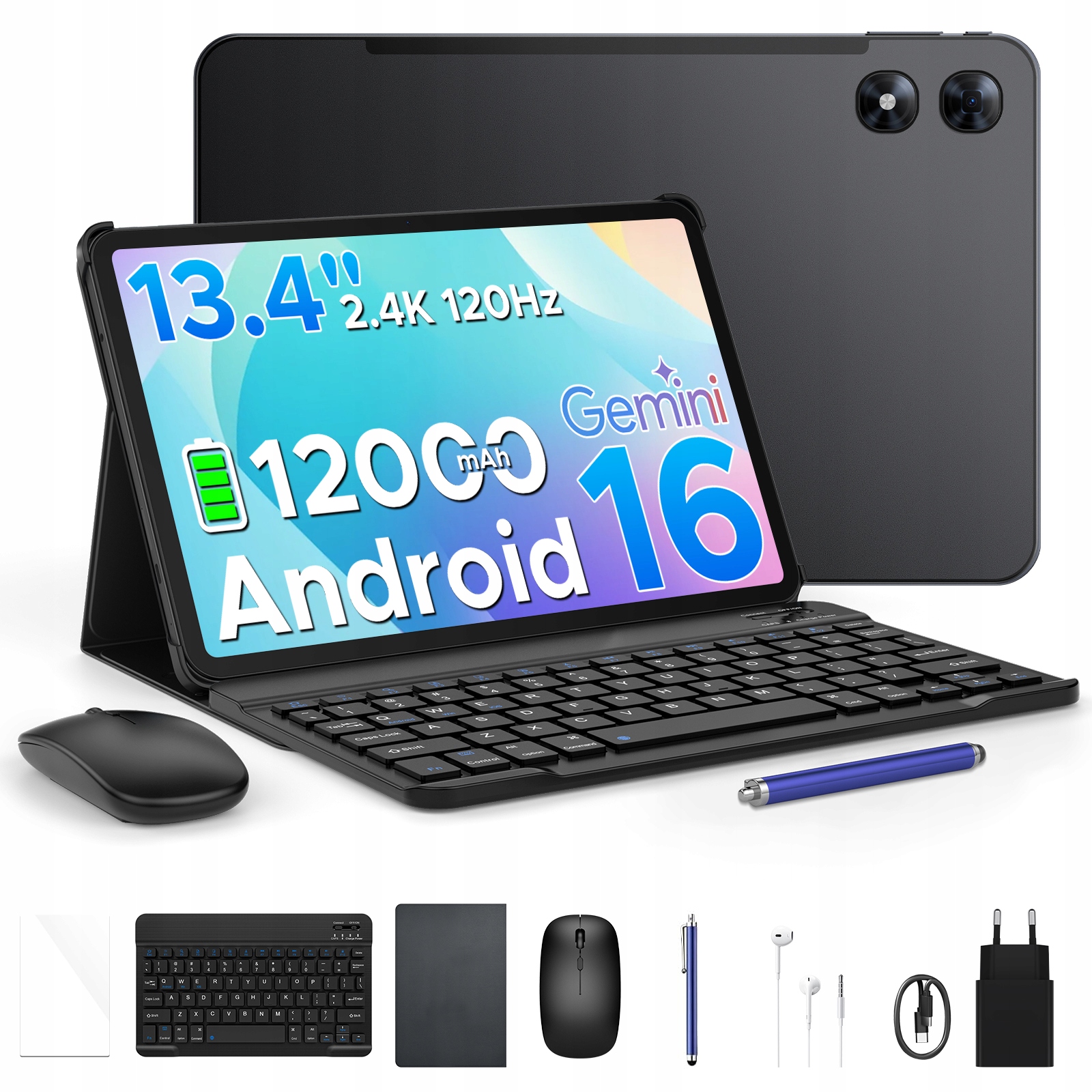 Tablet Pockam P13PRO 13,4" Android16 12/256GB 12000mAh 120Hz WiFi Gps 4GLTE