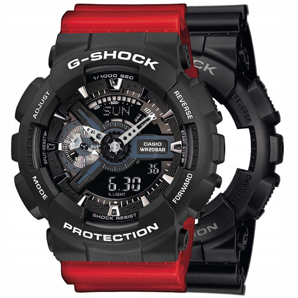 Hodinky Casio G-Shock Set GA-110-1BER Bezel 10508136 Řemínek 10395226 20B