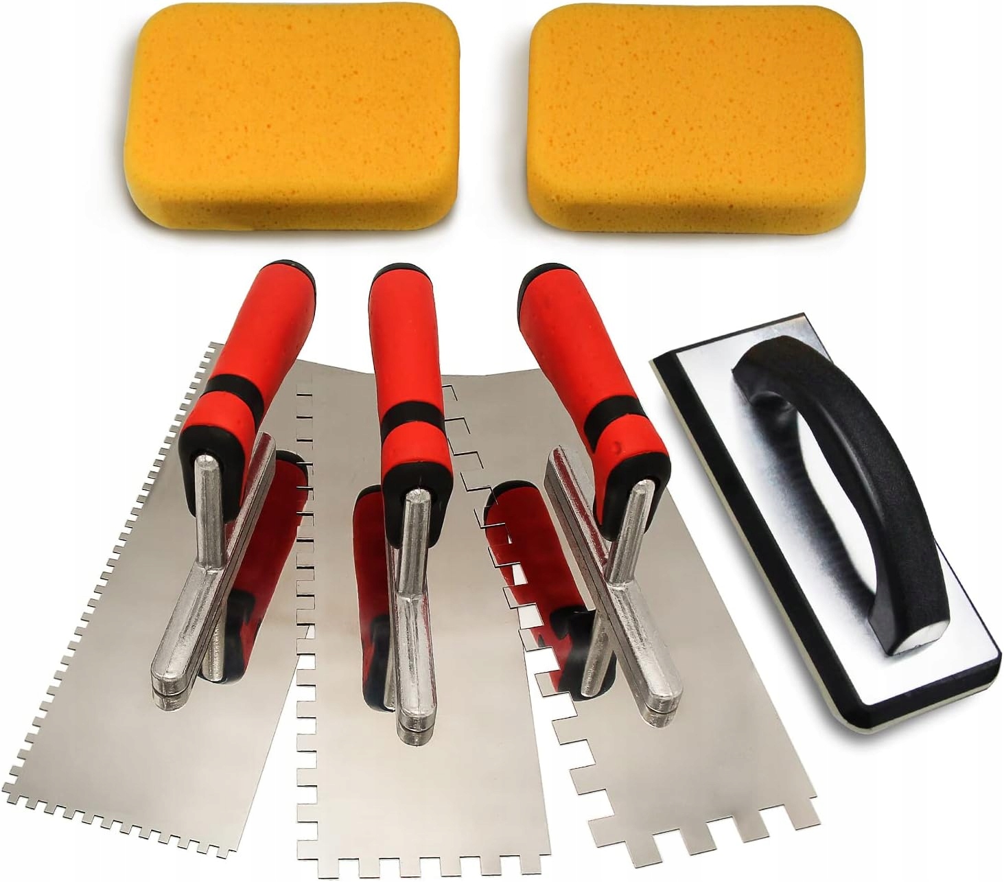 Sada 6 Ocelových Kelímků Se Čtvercovými Zuby Tile Tools