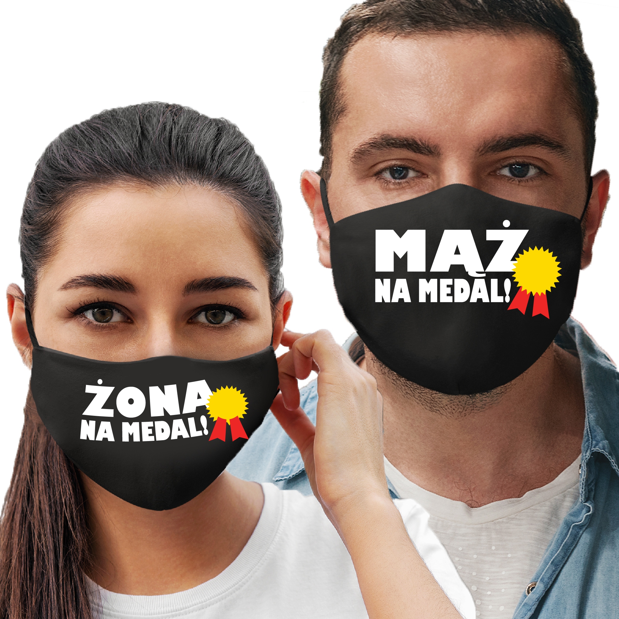 

Maseczka Zestaw Walentynkowy Mąź Żona Miłość Hit