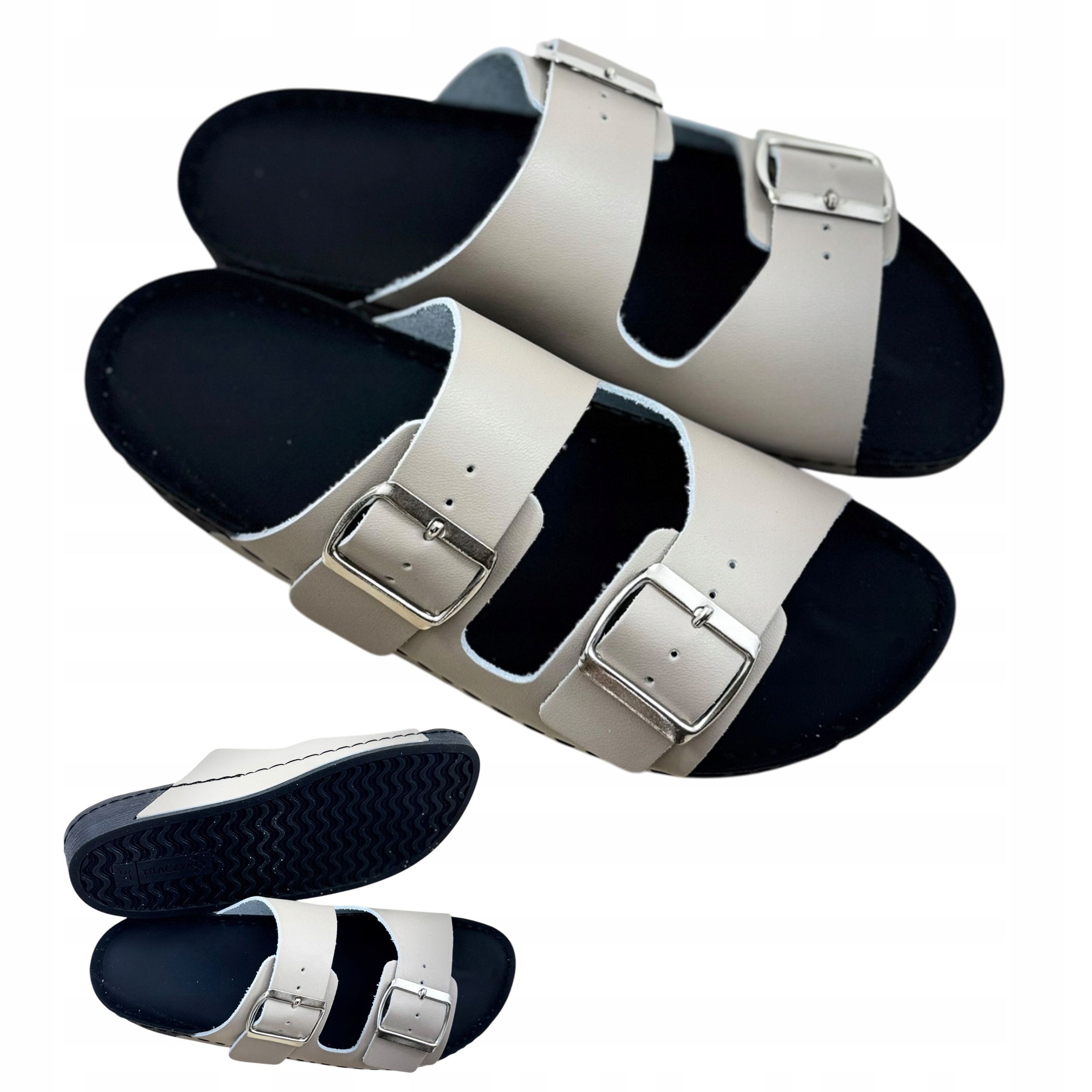 Anatomické Nazouváky Kožené Nastavitelné Béžové Profilované Traczyk vel.43