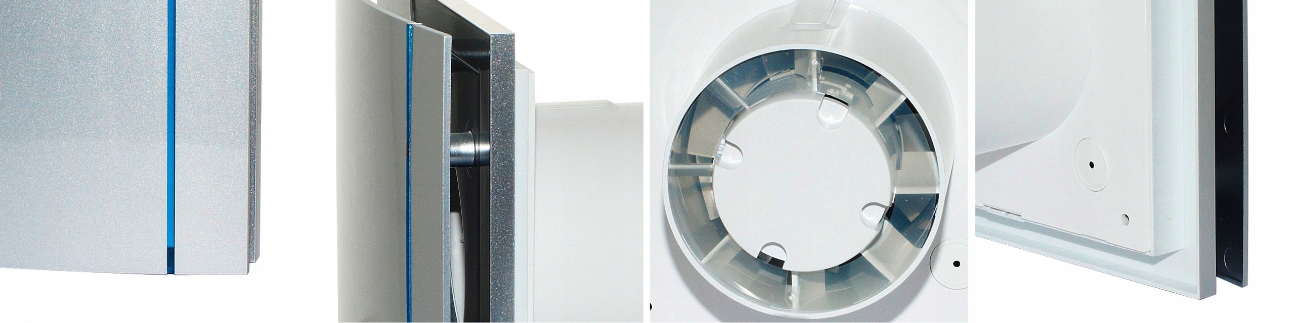 Wentylator łazienkowy SILENT 100CHZ SILVER DESIGN Waga produktu z opakowaniem jednostkowym 0.65 kg
