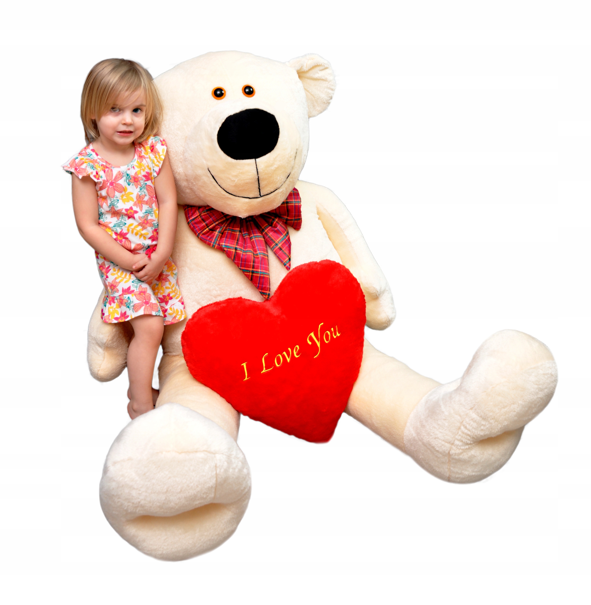 Большой плюшевый Мишка Гигант Плюшевый 200 см Przytulanka +Сердце