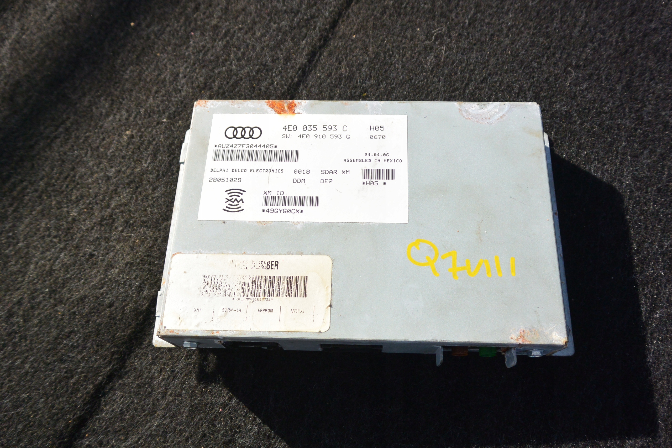 module control unit TUNER RADIA AUDI Q7 4L