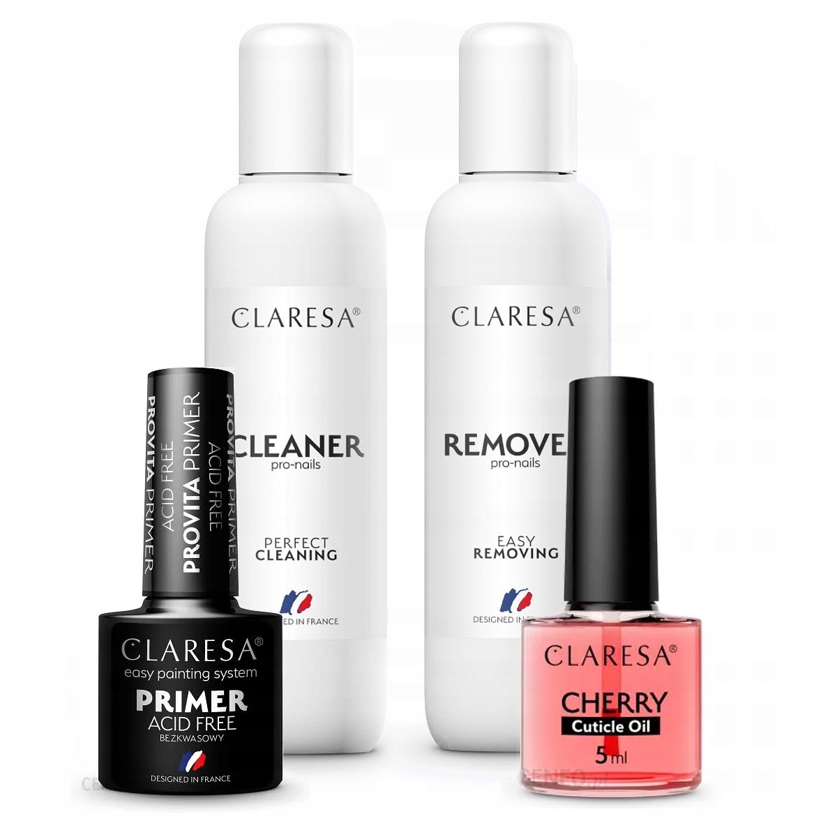Zestaw 2+2 Cleaner Remover primer Claresa oliwka