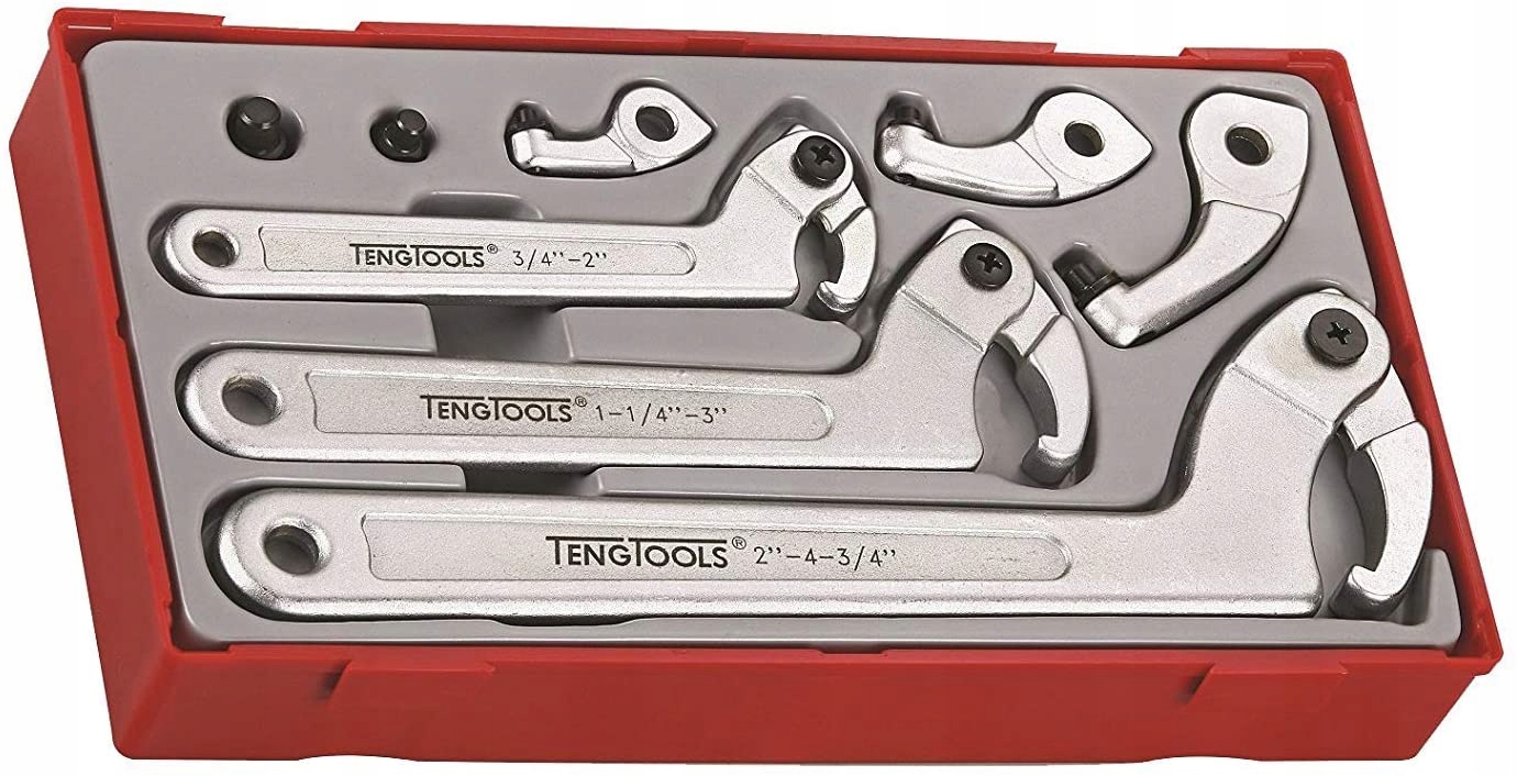 Sada 8 kusov hákových kľúčov Tengtools TTHP08