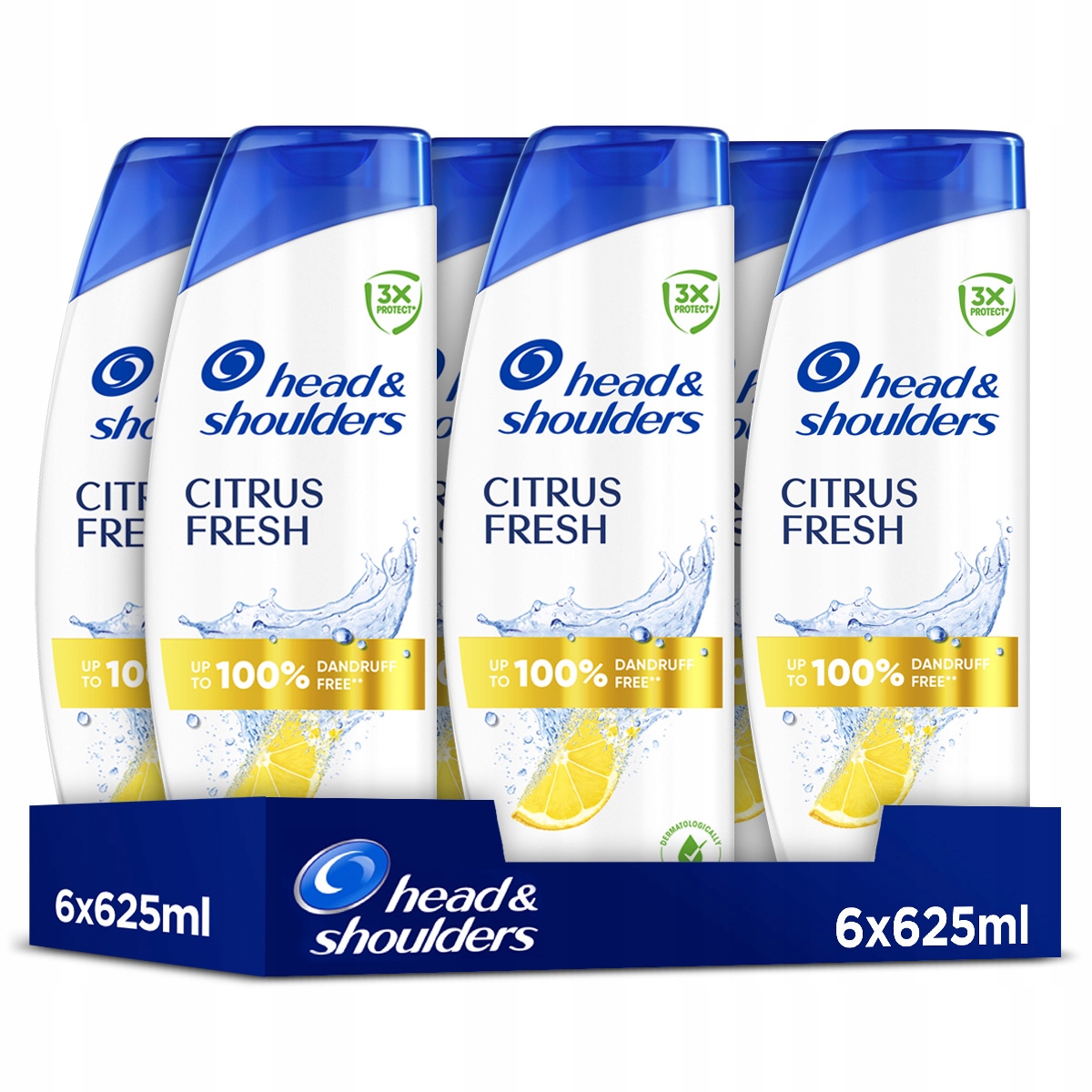 Head & Shoulders Citrus Fresh Szampon Przeciwłupieżowy 6x625ml