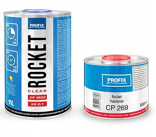 

Lakier bezbarwny Rocket Clear 2:1 Hs 1800 profix