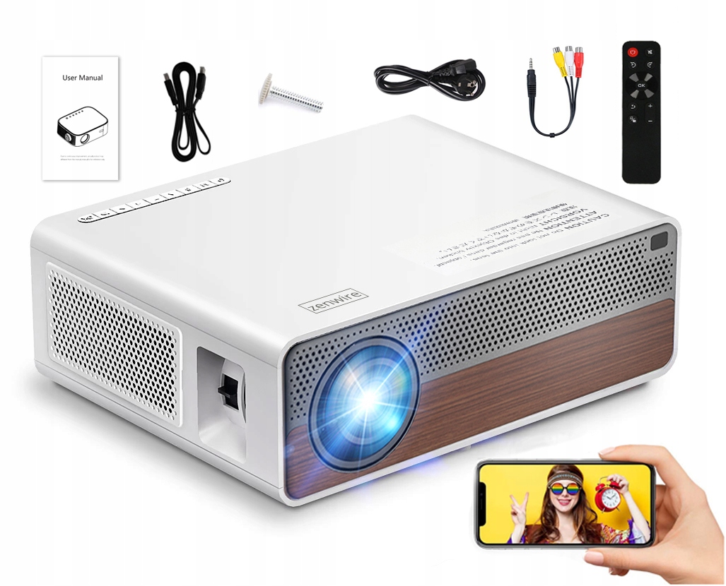 

Projektor Rzutnik Full Hd 4K 9200lm WiFi Android 9