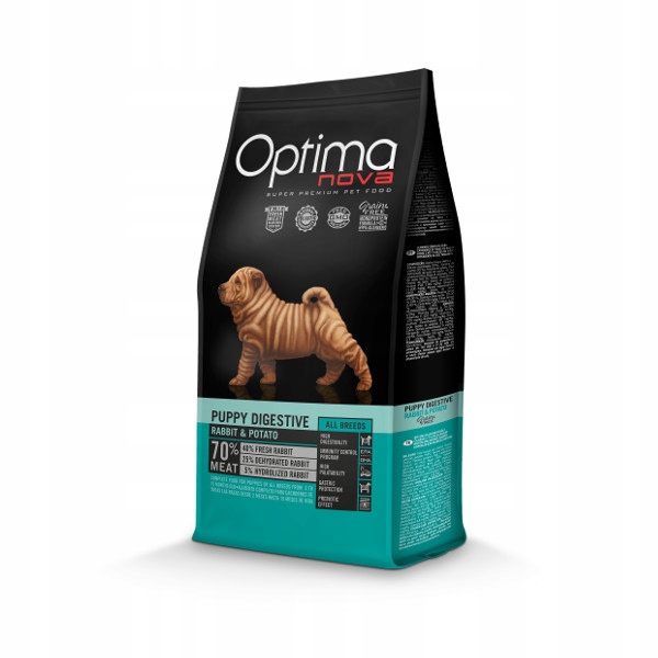 Optimanova Puppy Digestive Rabbit & Potato 2 Kg