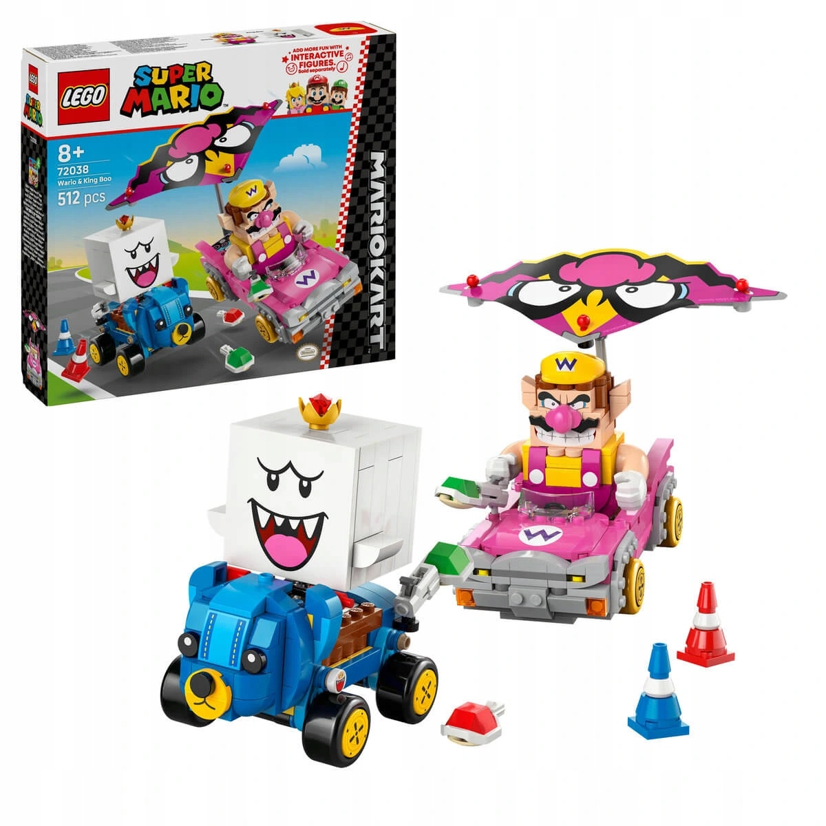 Lego Mario 72038 Mario Kart Wario a King Boo