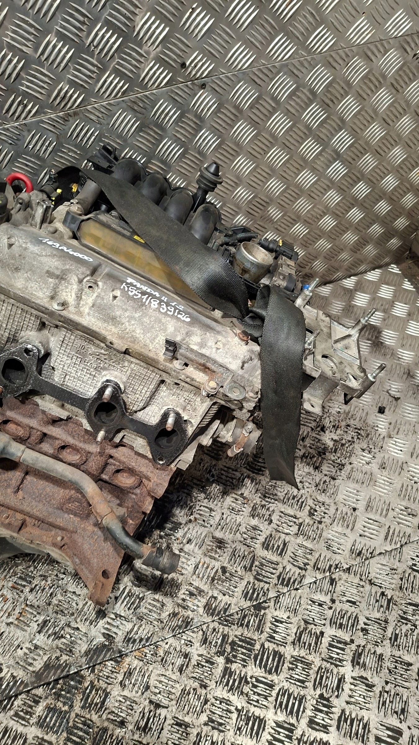 engine unprotected pillar FIAT PANDA II 1.2 169A4000