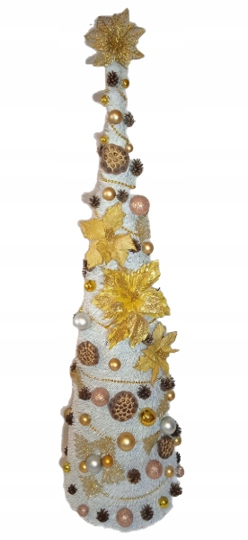 STOŻEK choinka udekorowana ubrana LED 170 cm BIAŁY Kod producenta Frezja