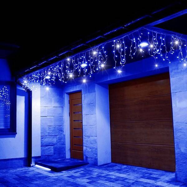 

Girlanda 100 Led Zewnętrzna Niebieskie Stałe Flash