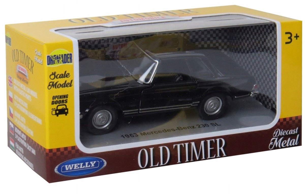 Modell: Welly Old Timer 1963 Mercedes-Benz 230SL EAN (GTIN) 5901138078112