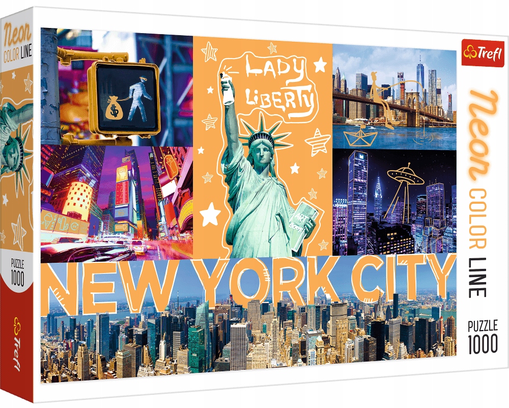 

Puzzle 1000 el. Neonowe Miasto Neon Color Line