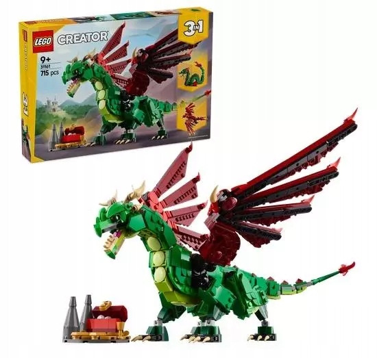 Lego Creator 3v1 Středověký drak 31161