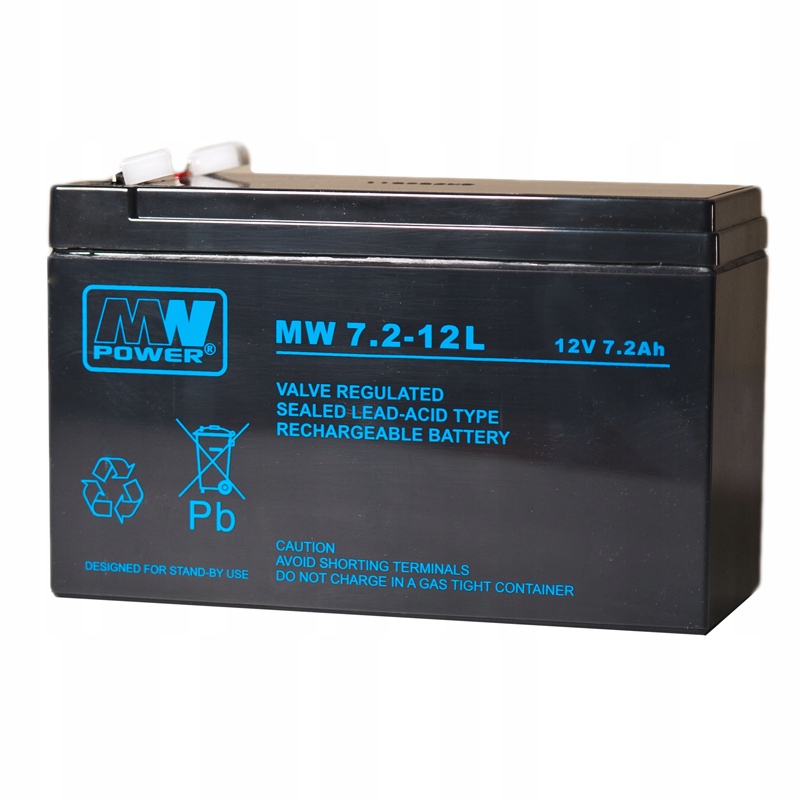 

Akumulator Mw 7.2-12L Agm 12V 7,2Ah Mw Power