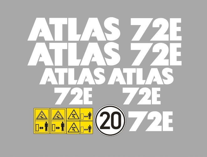 Samolepky Atlas 72E