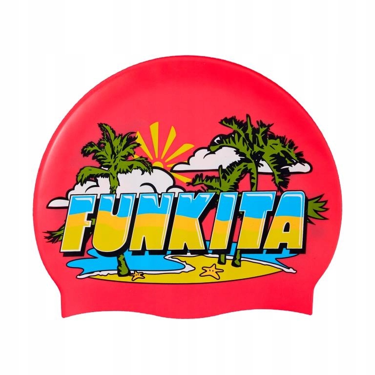 Czepek na basen silikonowy Funkita Icypop Beach