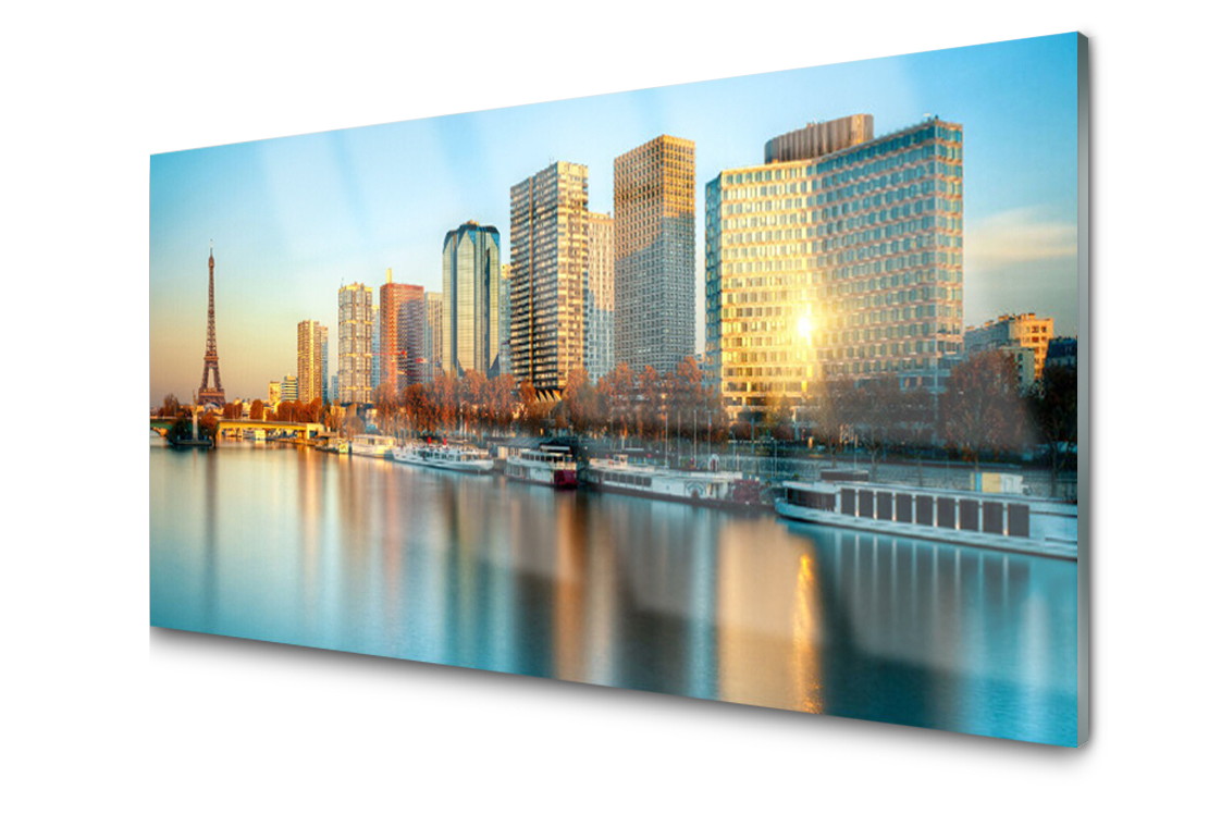 Sklenený panel Doska Mesto More Paríž 120x60