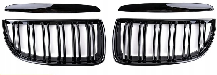 Grilovací Ledvinka Atrapa pro Bmw E90 E91 2005-2008 Předlift Černý Lesk