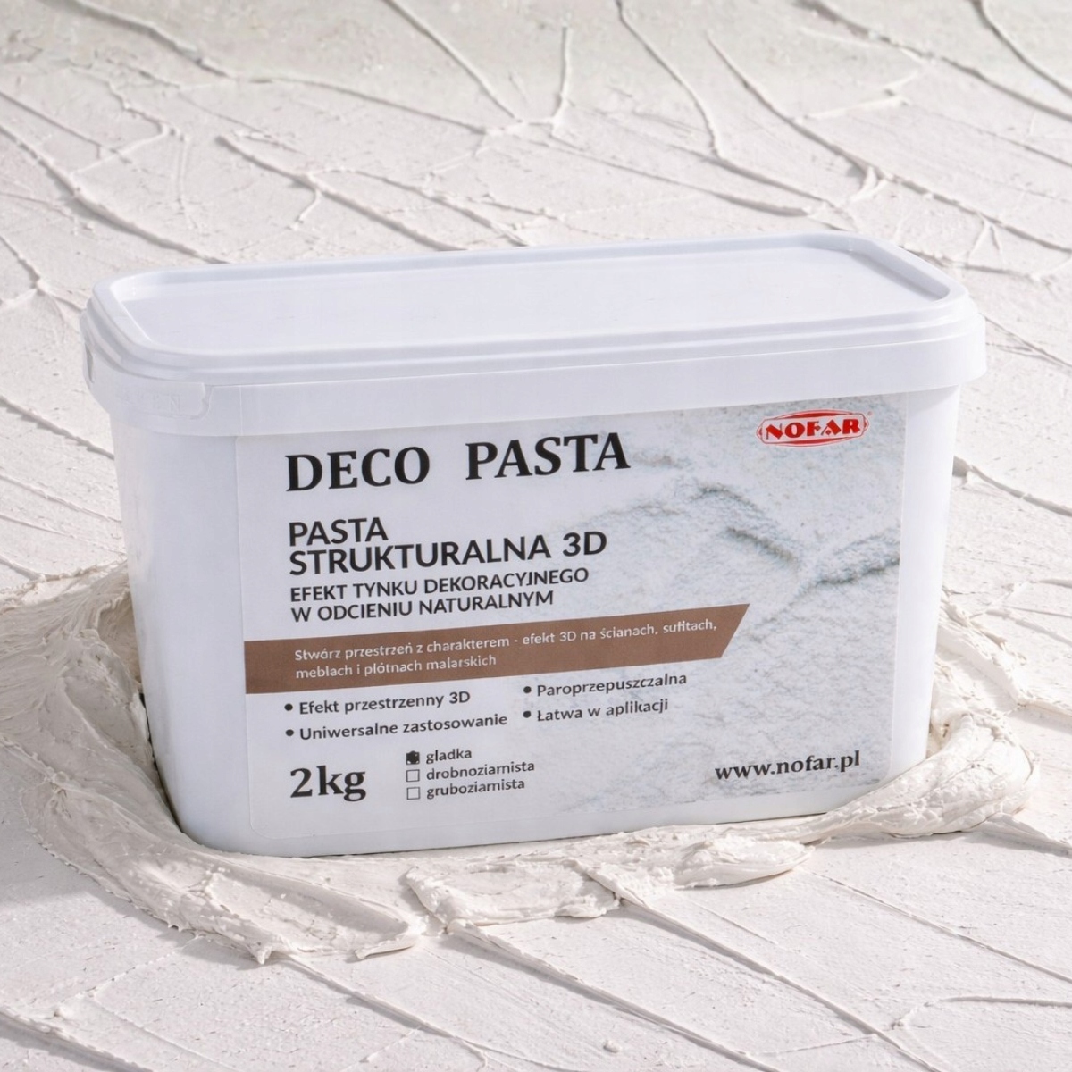 PASTA STRUKTURALNA 3D DECO PASTA GŁADKA