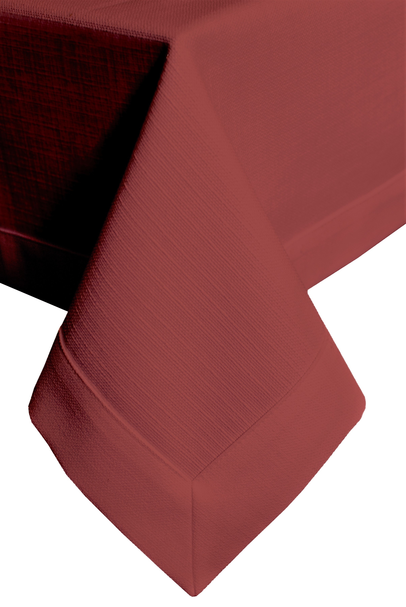 

Bordowy obrus plamoodporny z mankietem Lux 140X240