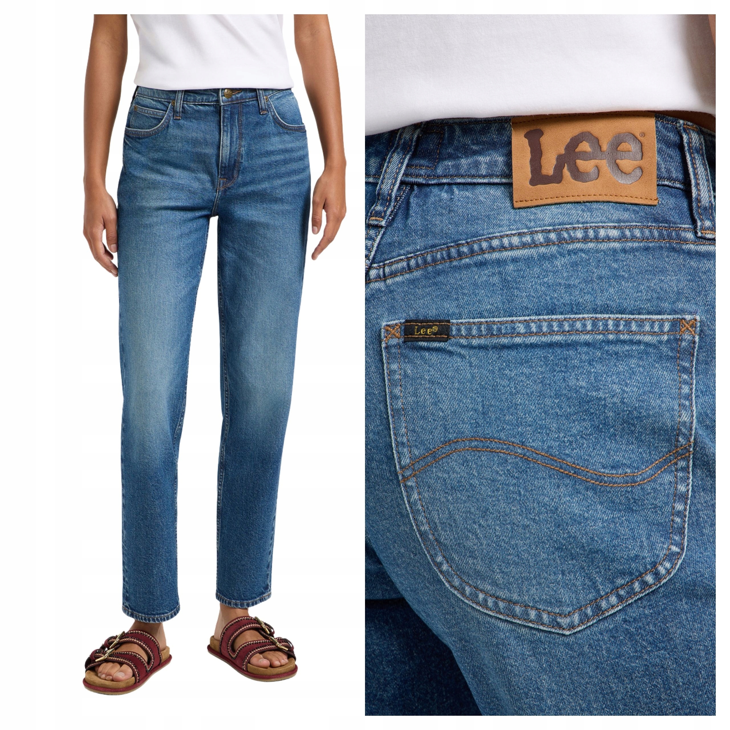 Dámské džínové kalhoty Lee Carol Higher Climb Classic Denim W24 L31