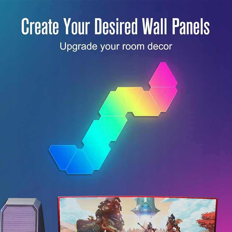 10xDOTYKOWA LAMPA MODUŁOWA ZIMNY LED RGB+PILOT+APP Kod producenta LDP-021-10