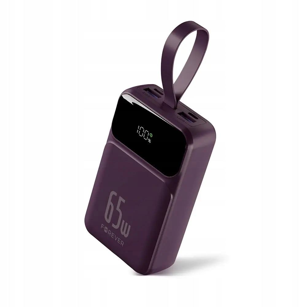 Forever power bank Vibe- TB65 Pd Qc 65W 20000 mAh ciemna wiśnia Forever