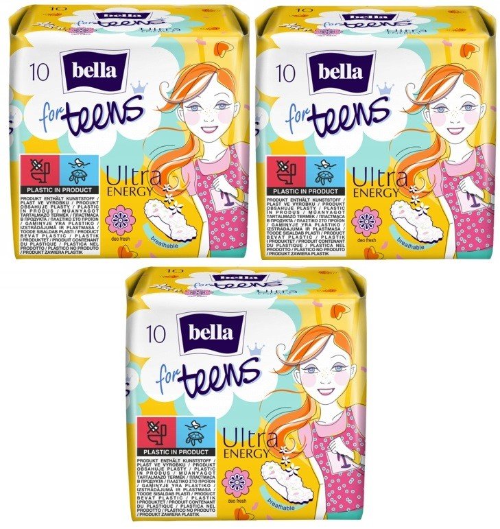 

Podpaski Higieniczne Bella For Teens zapas 3x10szt