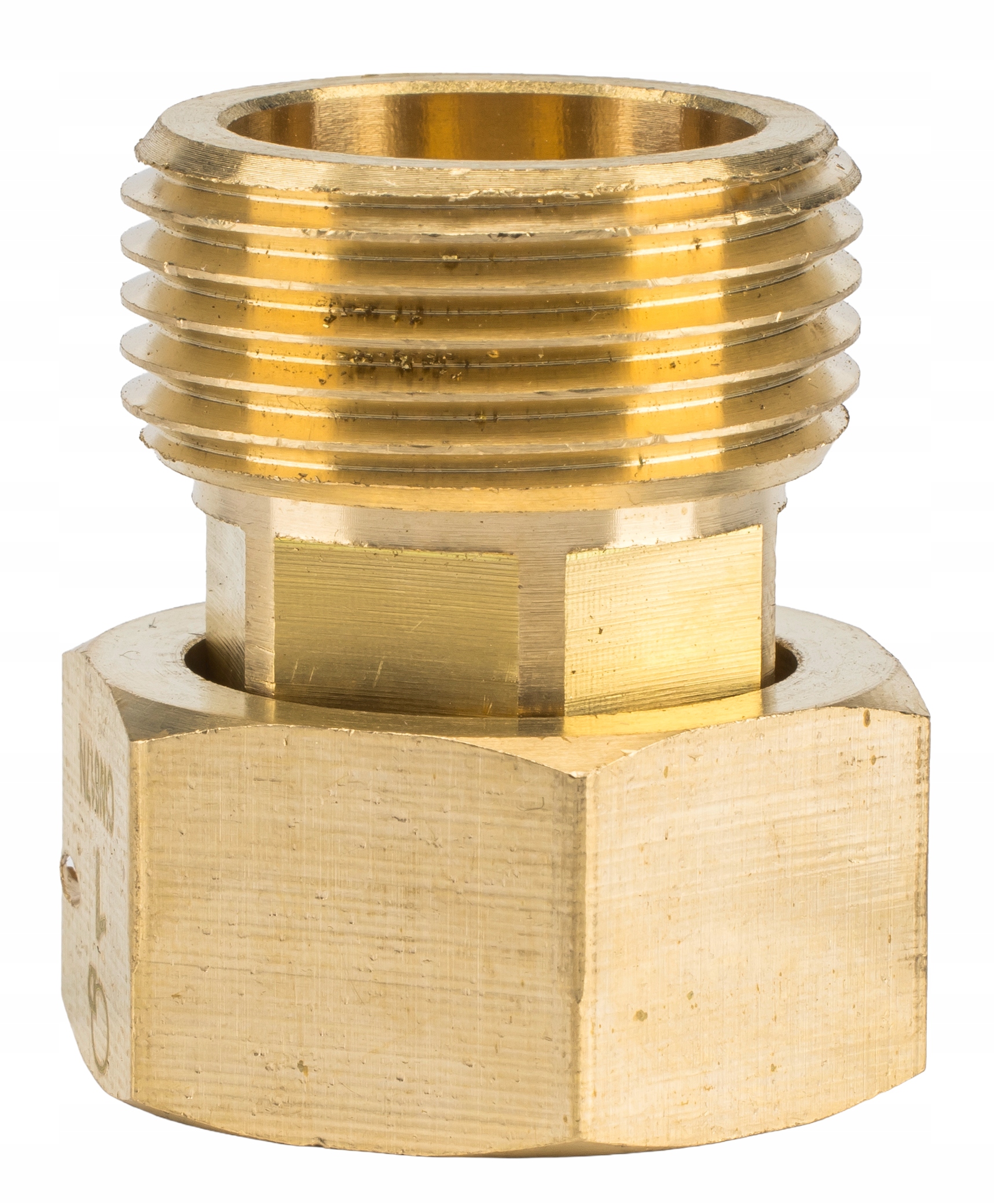 ŚRUBUNEK PÓŁŚRUBUNEK RÓWNOPRZELOTOWY MOSIĘŻNY Z USZCZELKĄ 1 CAL DN25 MOCNY Grubość ścianki 2 mm