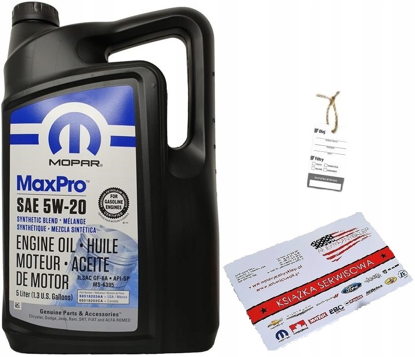 

Mopar 5W20 5L MS-6395 Gratisy