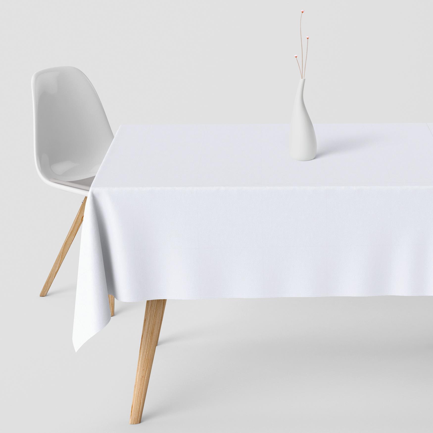 OBRUS PLAMOODPORNY KLASYCZNY BIAŁY 140X100 GŁADKI MATOWY GRUBY Marka HomeView