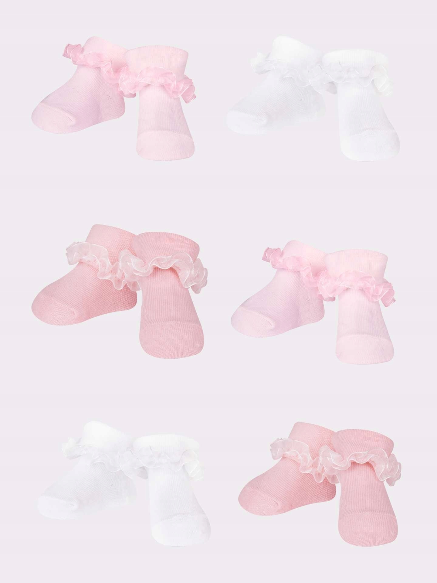 Skarpety niemowlęce bawełniane 6PAK 0-3 YOCLUB Wiek dziecka 0 +