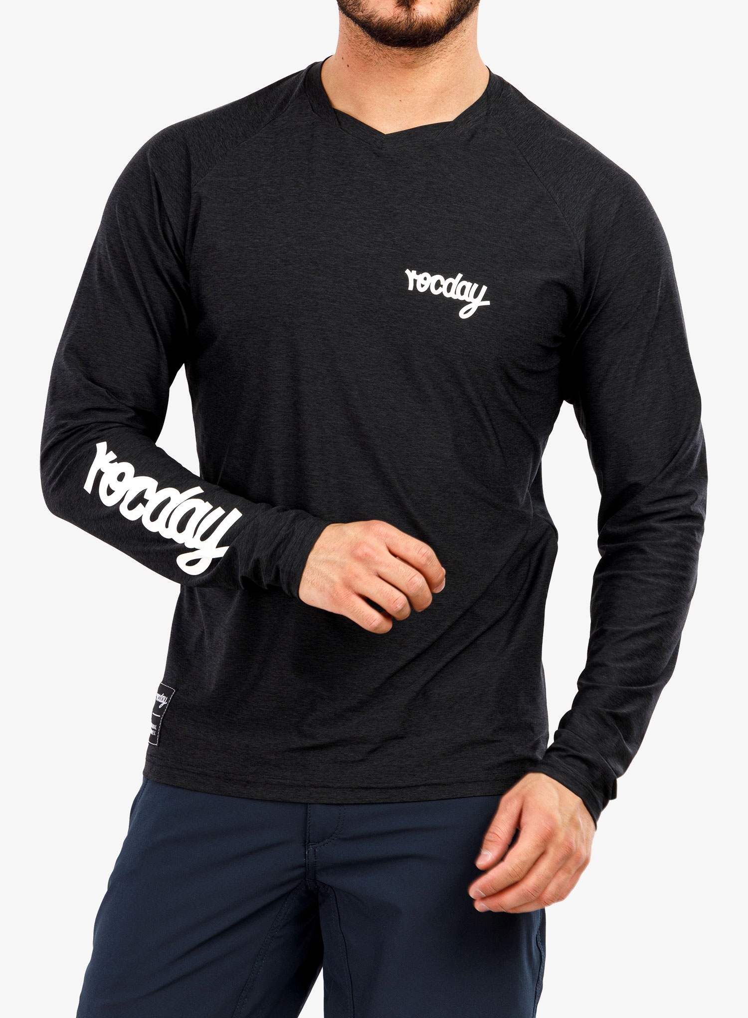 Bluza rowerowa Rocday Evo Race black/white XL